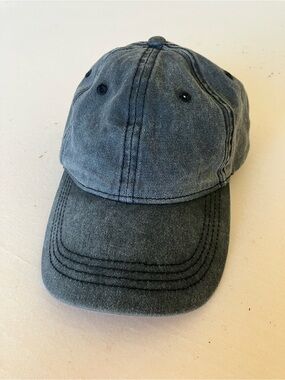 Vintage Washed Black Adjustable Baseball Cap